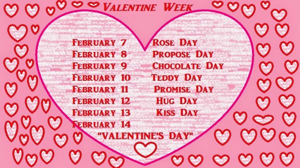 valentines day,valentines week,what is valentines day,list of valentines week