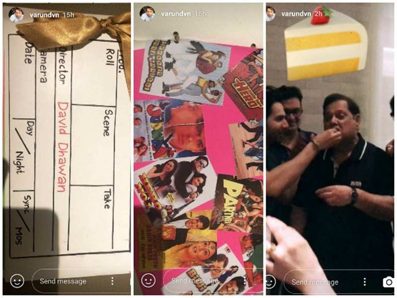 david dhawan 66th birthday,varun dhawan instagram post,varun dhawan,david dhawan,entertainment news