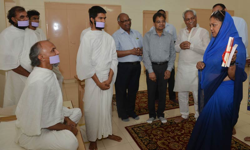 rajasthan,cm vasundhara raje,jain munishri,rajasthan news