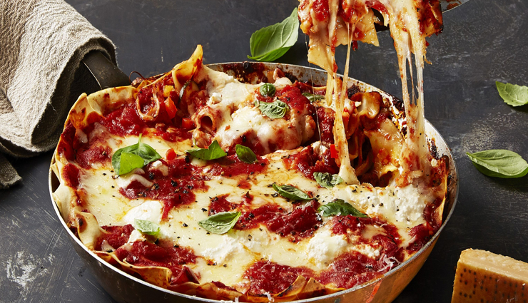 vegetarian lasagna skillet recipes,hunger struck,easy recipes,food,lasagna recipes