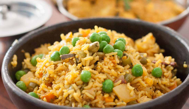 recipes from basmati rice,pulav,jeera rice,biryani,khichdi,matar pulav,hunger struck,food