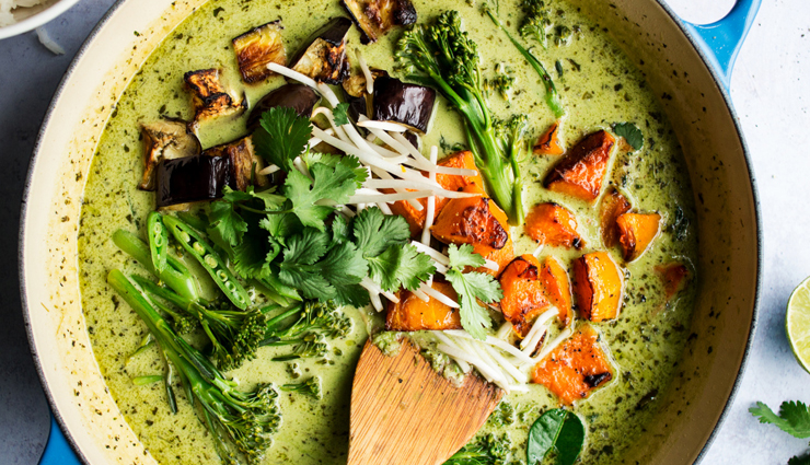 flavorful vegan thai green curry,hunger struck,food,thai green curry,easy recipe,vegan thai green curry