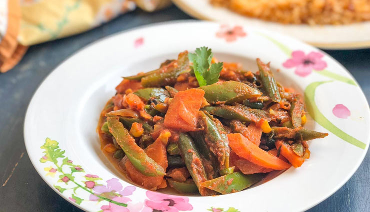 vegetable jalfrezi,restaurnt style recipe,recipe,main course recipe