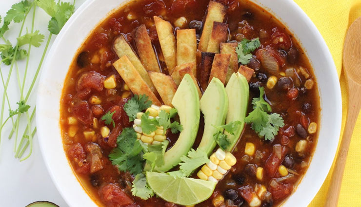 vegetarian nacho soup,soup recipe,snacks recipe,recipe