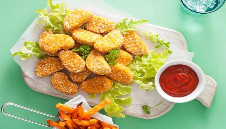 स्नैक्स में लें कुरकुरे और टेस्टी 'वेजिटेरियन नगेट्स' का स्वाद #Recipe