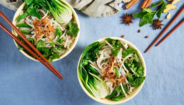 vegetarian pho soup,soup recipe,snacks recipe