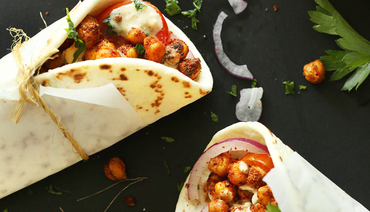 vegetarian pita wraps,wraps recipe,snacks recipe