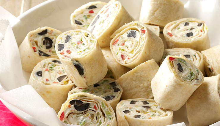 recipe,veggie pinwheels,snacks recipe,recipe