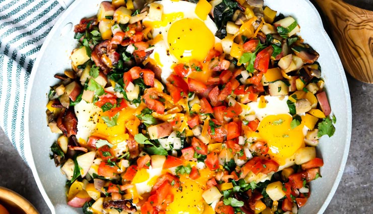 Recipe- Healthy To Eat Vegetable Hash Breakfast Skillet