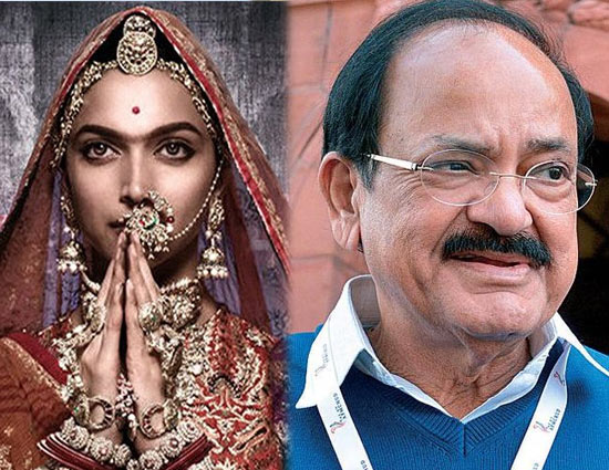 'पद्मावती' विवाद : शांतिपूर्ण और कानून के तहत विरोध करें - वेंकैया नायडू