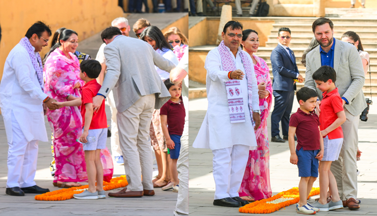 us vice president jd vance receives royal welcome in jaipur,highlights indo-us strategic ties