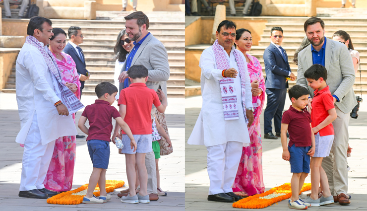 us vice president jd vance receives royal welcome in jaipur,highlights indo-us strategic ties