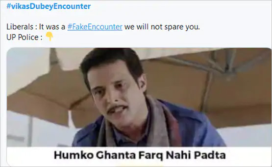 vikas dubey,filmi memes,vikas dubey encounter,viral memes