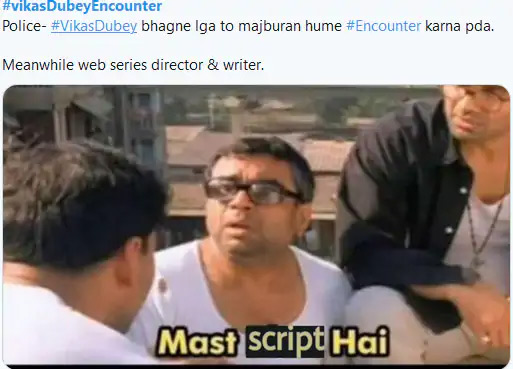 vikas dubey,filmi memes,vikas dubey encounter,viral memes