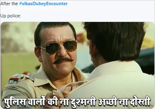 vikas dubey,filmi memes,vikas dubey encounter,viral memes