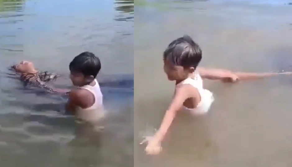 मासूम की आंखों के सामने बाढ़ में डूबी मां, 5 साल का बच्चा करता रहा मदद की गुहार – दिल दहला देने वाला वीडियो वायरल