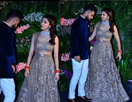 PHOTOS - रिसेप्शन के दिन अनुष्का शर्मा ने लगाई विराट कोहली को फटकार, तस्वीरे वायरल