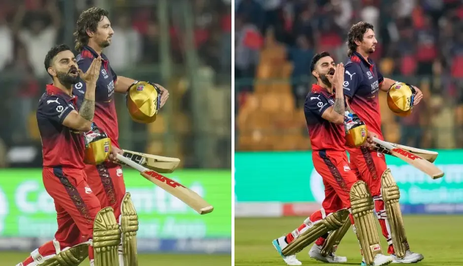 विराट कोहली ने जीत के बाद अनुष्का शर्मा को दी फ्लाइंग किस, सोशल मीडिया पर वायरल हुआ प्यारा VIDEO