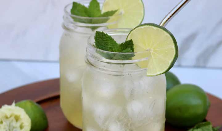cafe style virgin mojito,food,easy recipe