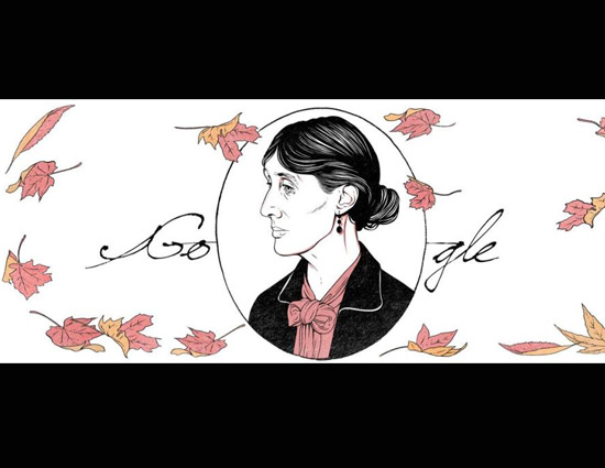 Google Doodle- Happy 136th Birthday The Greatest Novelist of Britain, Virginia