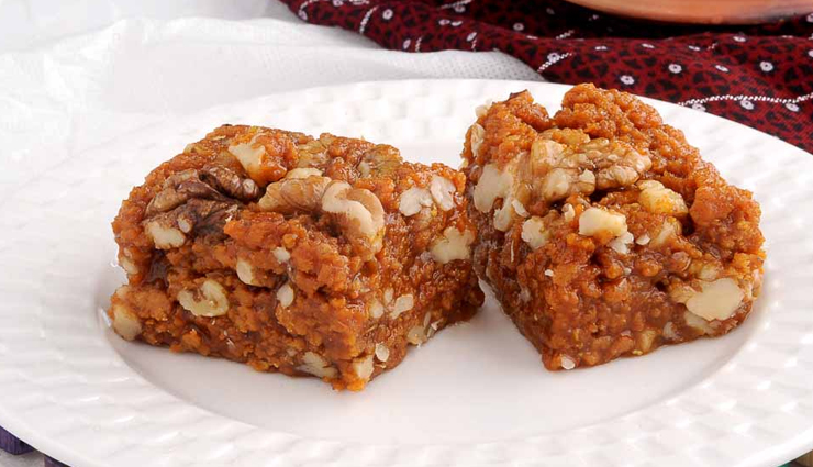 walnut barfi,akhrot barfi recipe,akharot ki barfi,walnut dessert,walnut sweets,hunger struck,food,easy recipes