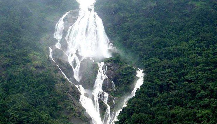 waterfalls to visit in india,india,beautiful waterfalls,dudhsagar waterfalls,goa,dhuandhar falls,madhya pradesh,jog falls,karnataka,kempty falls,uttarakhand,iruppu falls