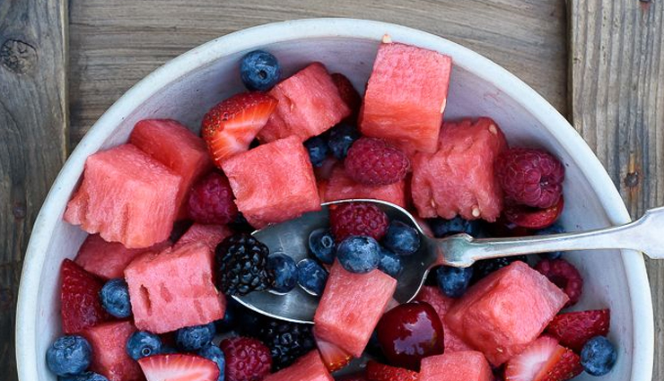 watermelon berry salad,salad recipe,summer recipe,watermelon recipe