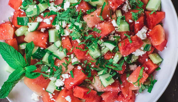 watermelon salad,hunger struck,food,easy recipe