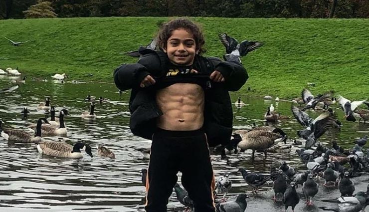 दुनियाभर में मशहूर है यह 6 साल का बच्चा, कारण आपको भी कर देगा हैरान weird news,weird child,social media sensation,arat hosseini,six pack abs