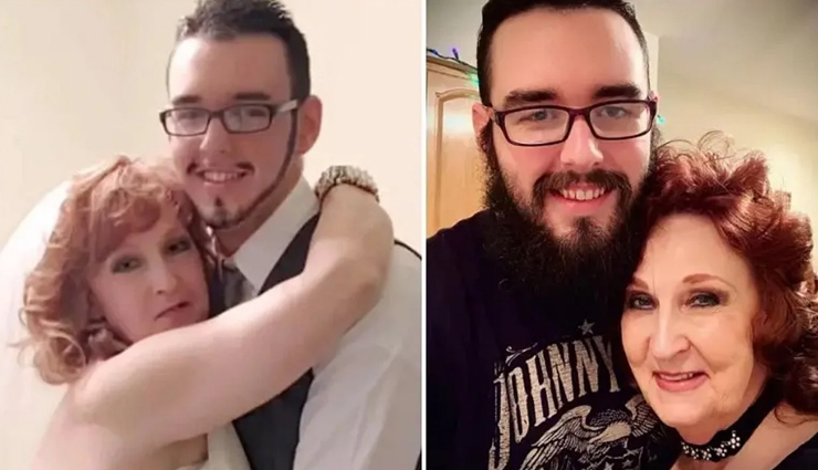 18 साल के लड़के ने ऐसी महिला से रचाई शादी जिसका पोता भी युवक से है 3 साल बड़ा 