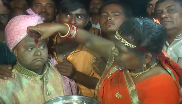 weird marriage,marriage without bride,special child marriage,marriage in gujrat