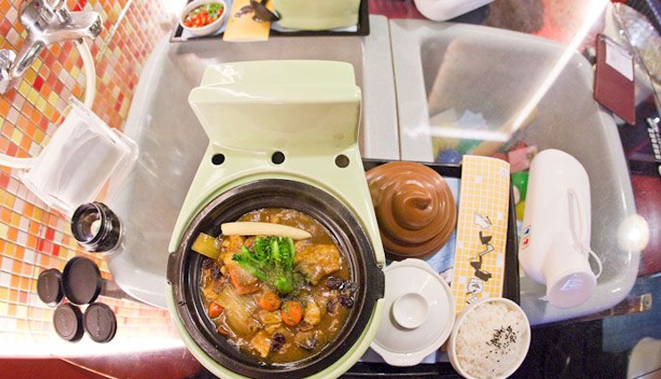 weird restaurants to visit around the world,weird restaurants,modern toilet,taipei,taiwan,heart attack grill,las vegas,nevada,ninja new york,new york,dans le noir,london,england,the airplane restaurant,colorado springs,colorado,fritzs railroad restaurant,multiple locations,kansas and missouri