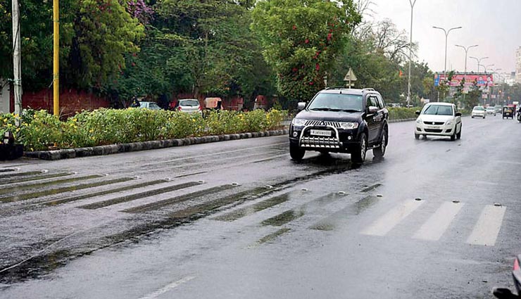 राजस्थान : फिर बदला मौसम ने अपना मिजाज, कई जिलों में बारिश के साथ गिरे ओले