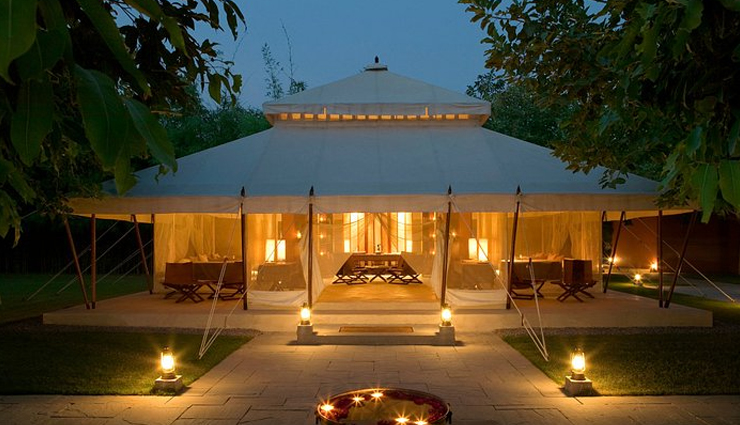 luxurious wildlife resorts,wildlife resorts in india,india,aman-i-khas resort,rajasthan,the oberoi vanyavilas,kanha earth lodge,kanha national park,corbett the baagh spa and resort,uttarakhand,sher bagh,rajasthan