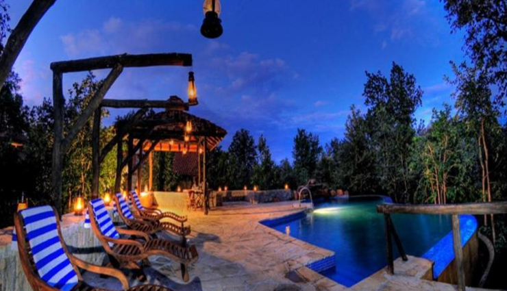 luxurious wildlife resorts,wildlife resorts in india,india,aman-i-khas resort,rajasthan,the oberoi vanyavilas,kanha earth lodge,kanha national park,corbett the baagh spa and resort,uttarakhand,sher bagh,rajasthan