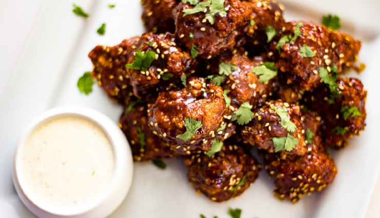 crispy cauliflower wings,recipe,snacks recipe,tea time snacks recipe