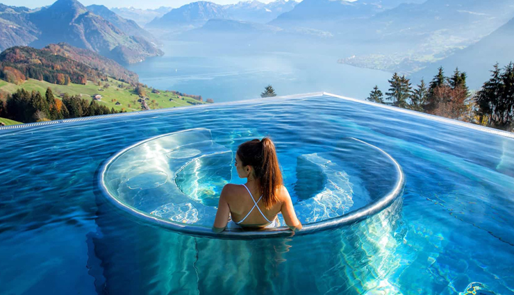 outdoor winter pools,hotel villa honegg,switzerland,cliff lodge & spa,utah,usa,portillo ski resort,chile,lecrans hotel & spa,the westin trillium house,ontario,canada