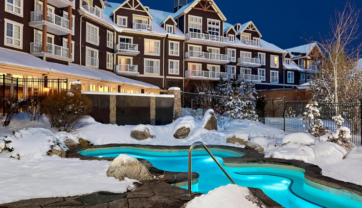 outdoor winter pools,hotel villa honegg,switzerland,cliff lodge & spa,utah,usa,portillo ski resort,chile,lecrans hotel & spa,the westin trillium house,ontario,canada