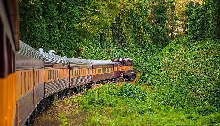 scenic train trips,winters scenic train trips in the world,train trips around the world,great smoky mountains railroad,usa,the flam railway,norway,canadian rockies rail journey,canada and alaska,trans-siberian express,russia,maharaja express,india,glacier express,switzerland