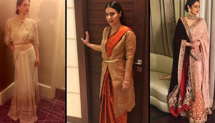 5 Ways To Style Jackets With Sari During Winters