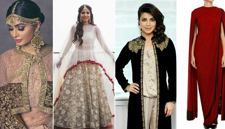 styling jacket with sari,sari wearing tips,winter fashion tips,latest fashion trends,styling tips