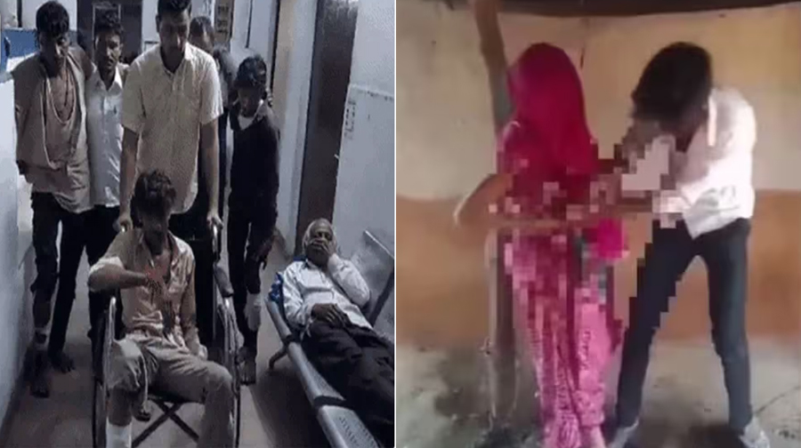 गाँववालों के सामने पत्नी को निर्वस्त्र कर घुमाया, वीडियो वायरल, 3 गिरफ्तार