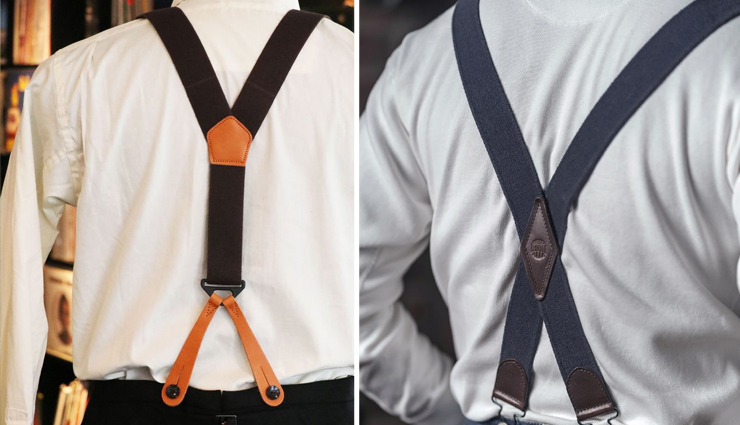 thumbnail image 2 of Mars Suspenders Men's Y Style With Gold-Toned Stainless Clips | Made In USA Adjustable 2 of 4