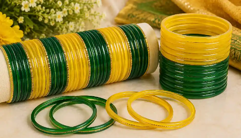 sawan green bangles,green bangles combination,green bangles mix and match,sawan bangles design,teej bangles,green yellow bangles,pink green bangles,red green bangles,green golden bangles,dark light green bangles