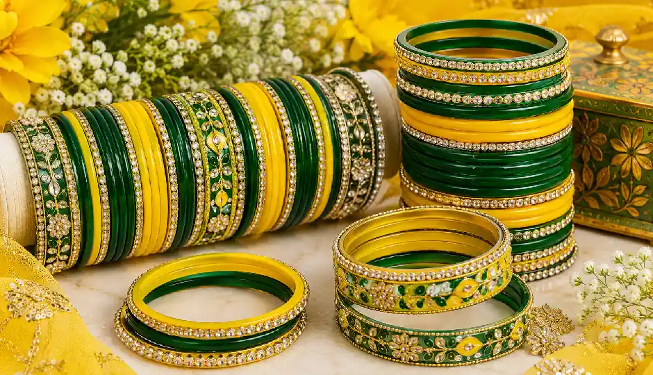 sawan green bangles,green bangles combination,green bangles mix and match,sawan bangles design,teej bangles,green yellow bangles,pink green bangles,red green bangles,green golden bangles,dark light green bangles