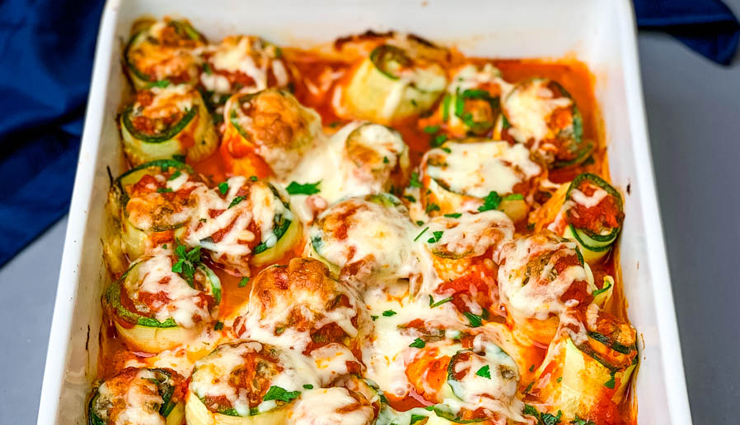zucchini lasagna roll ups,rolls recipe,zucchini  recipe,snacks recipe,main course recipe