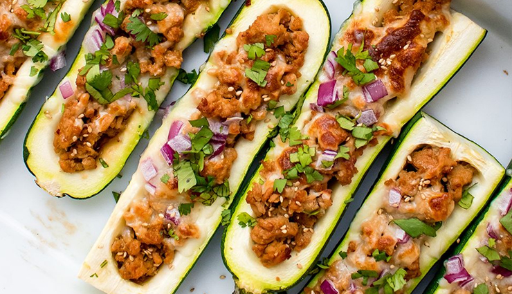 zucchini stuffed with soya recipe,soya stuffed zucchini dish,healthy zucchini and soya recipe,easy zucchini soya filling,nutritious stuffed zucchini meal,flavorful soya-filled zucchini,wholesome vegetarian stuffed zucchini,simple zucchini and soya dish,zucchini and soya bake recipe,tasty stuffed zucchini with soya