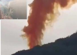 வானிலிருந்து எரிந்தவாறு விழுந்த மர்மப்பொருளால் பரபரப்பு