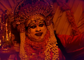 காந்தாரா படத்தின் பூத கோலா வேடமணிந்த நடிகர் புகழ்