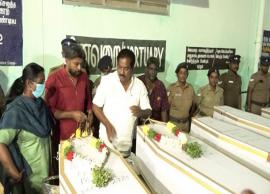 ரயில் பெட்டி தீவிபத்தில் இறந்தவர்கள் உடல் லக்னோவிற்கு அனுப்பப்பட்டது